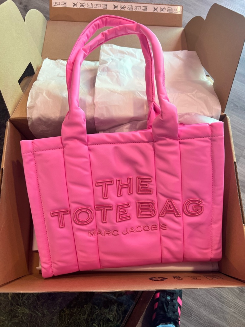 Marc Jacobs Medium Hot Pink Quilted 'The ToteBag' Tote